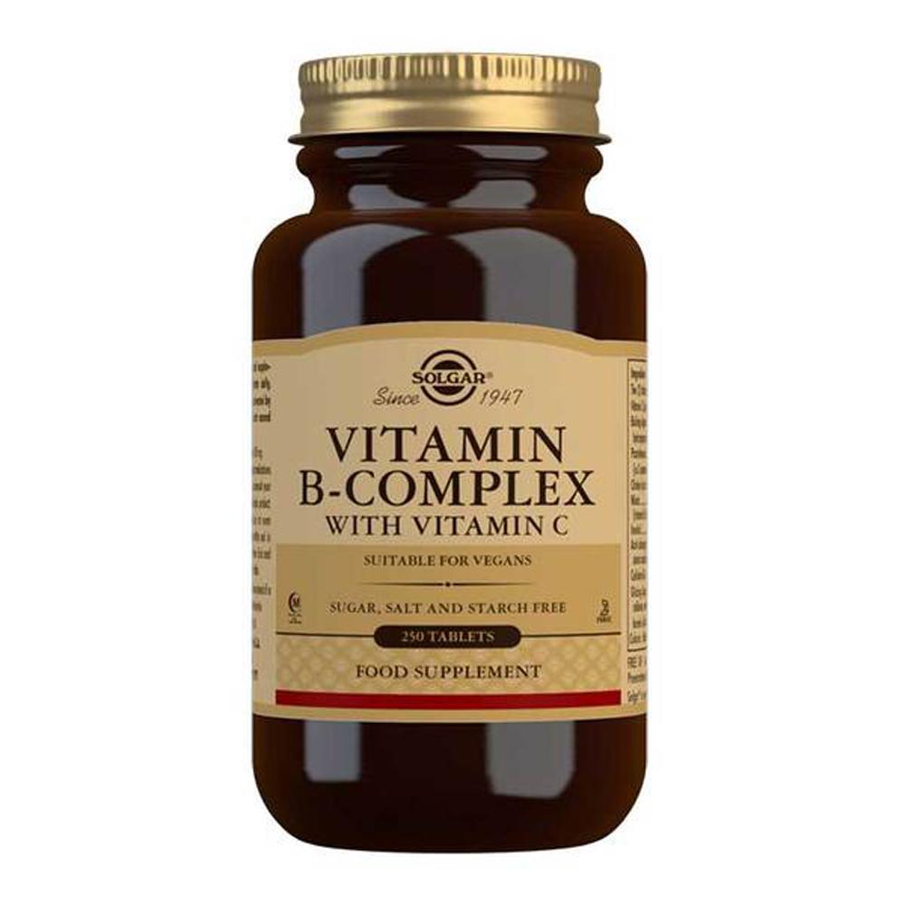 Solgar Vitamin B Complex with Vitamin C 250 TABLETS SOLE201