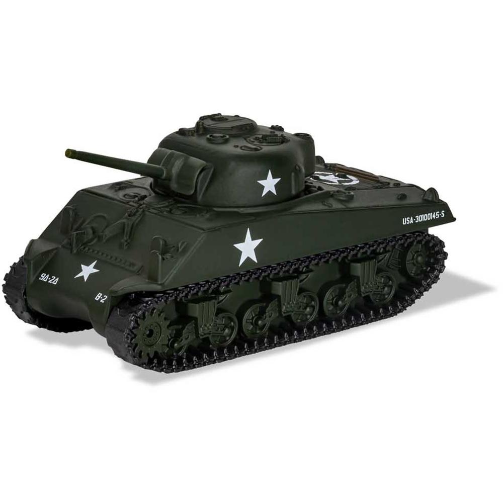 View 3 Corgi Military Legends in Miniature Die-Cast Metal Sherman M4 A3 Tank Model (Fit the Box Scale) CS90632