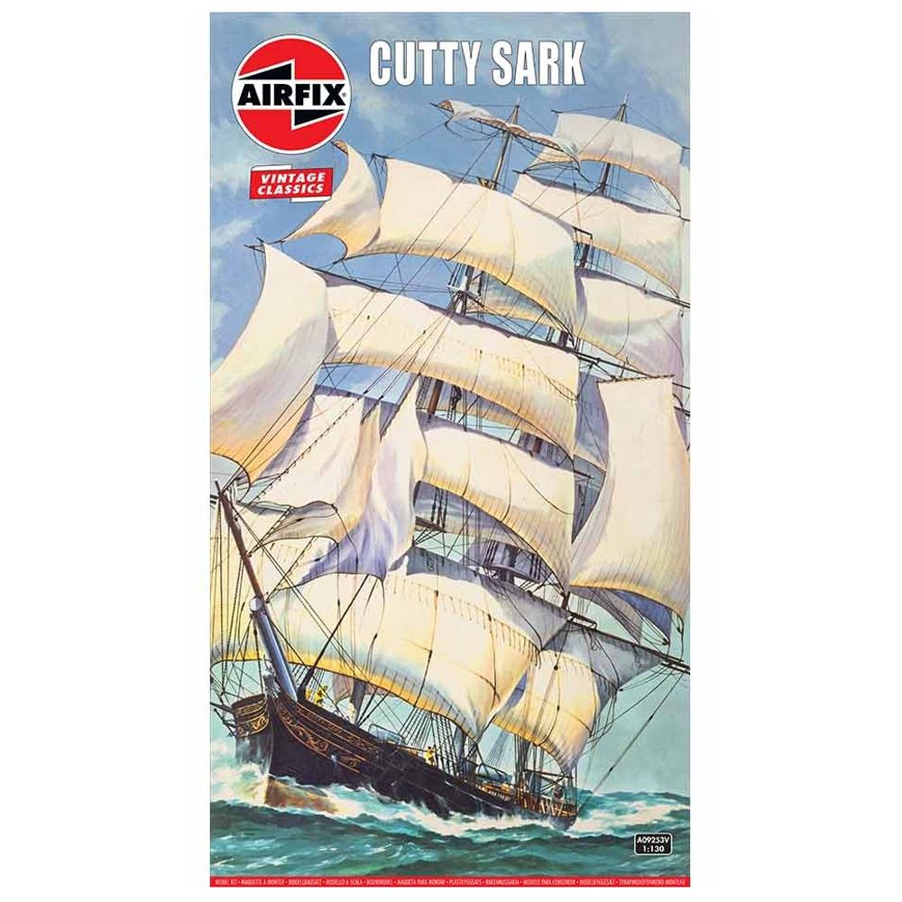 Airfix Vintage Classics Cutty Sark Ship Model Kit Scale 1:130 A09253V