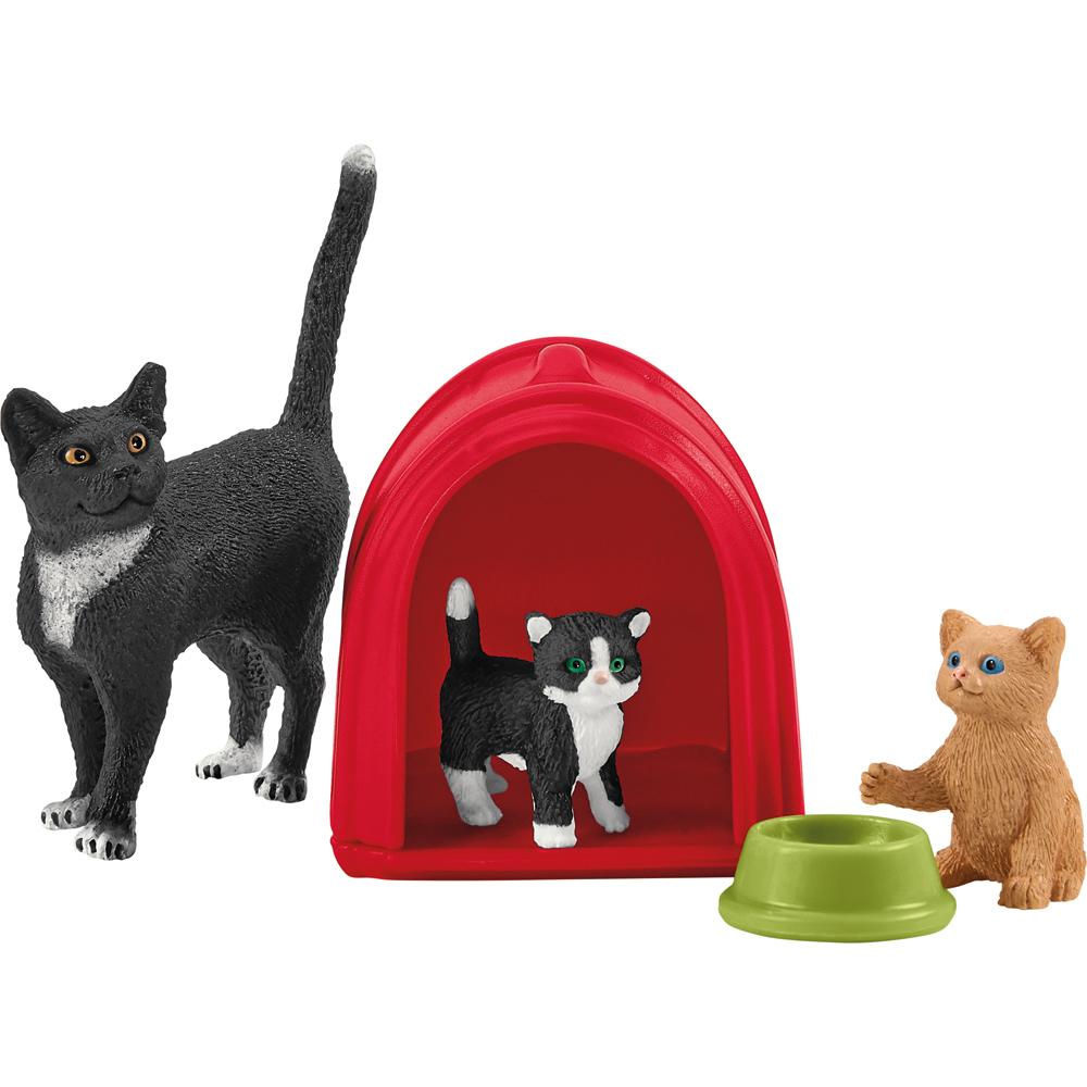 Schleich Farm World Playtime for Cute Cats Playset with Figures and