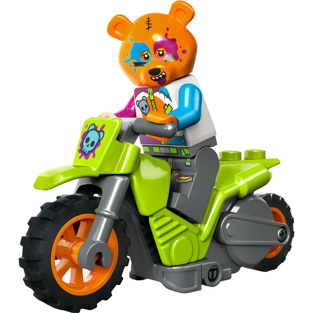 View 2 LEGO City Stuntz Bear Stunt Bike Building Toy 10 Piece with Figure for Ages 5+ 60356