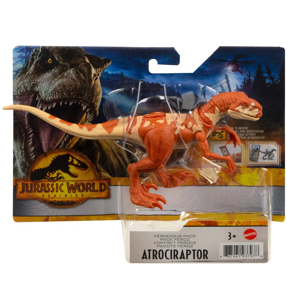 Jurassic World Dominion Ferocious Pack ATROCIRAPTOR Posable Figure GWC97