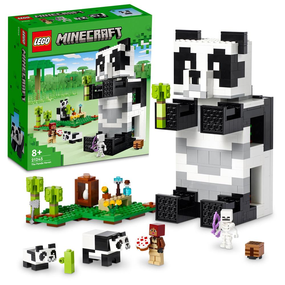 View 3 LEGO Minecraft The Panda Haven Building Set Toy 553 Piece for Ages 8+ L21245