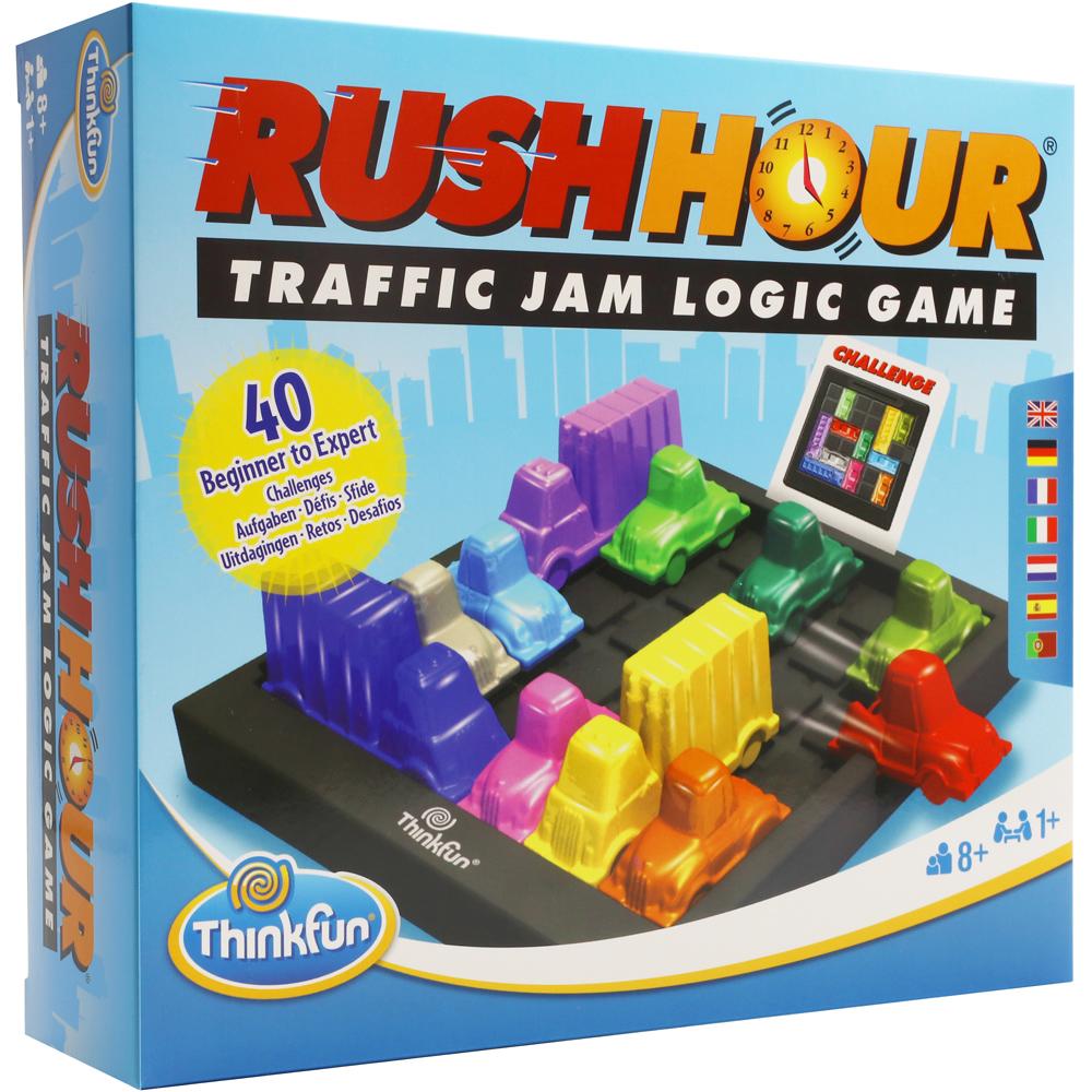 Thinkfun Rush Hour Traffic Jam Logic Game with 40 Challenge Cards for Ages 8+ 76436