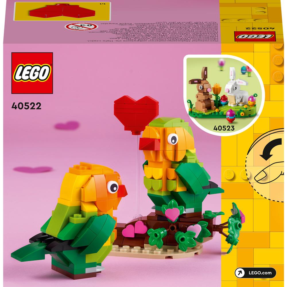 View 3 LEGO Valentine Lovebirds Construction Set Toy Gift 40522 for Ages 8+ 40522