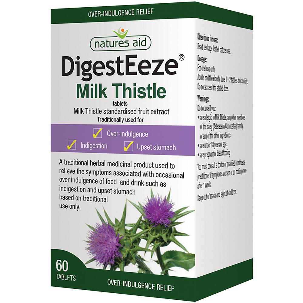 Natures Aid Digesteeze Milk Thistle Extract - 60 Tablets 127120