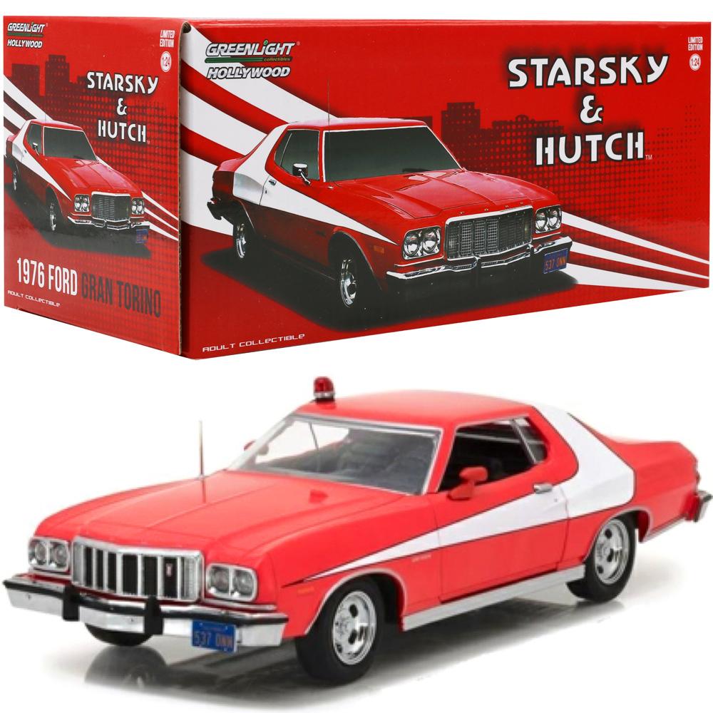 Greenlight Hollywood Starsky and Hutch Die Cast Car Ford Gran Torino Scale 1/24 84042