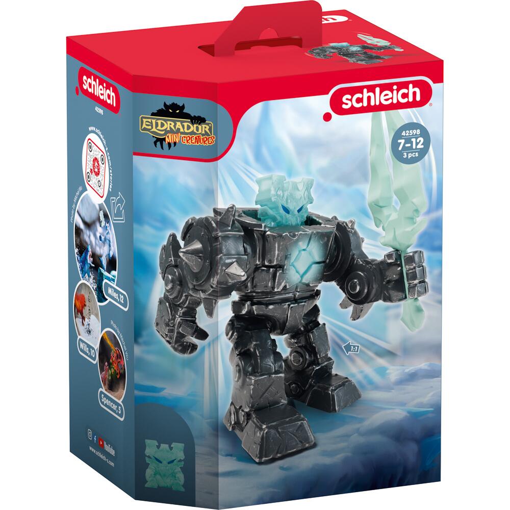 Schleich Eldrador Mini Creatures Shadow Ice Robot Figure for Ages 7+ 42598