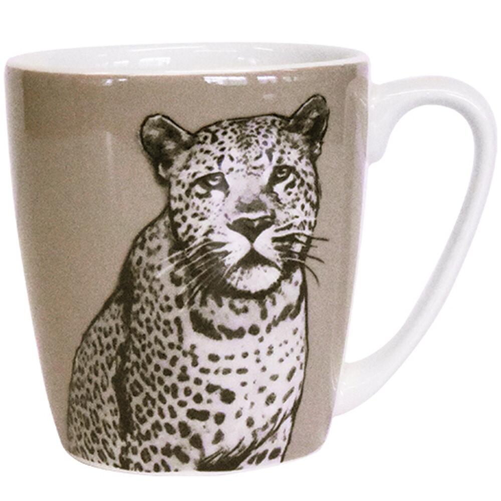 Queens The Kingdom Leopard Fine China 300ml Acorn Mug Dishwasher Safe KING00411
