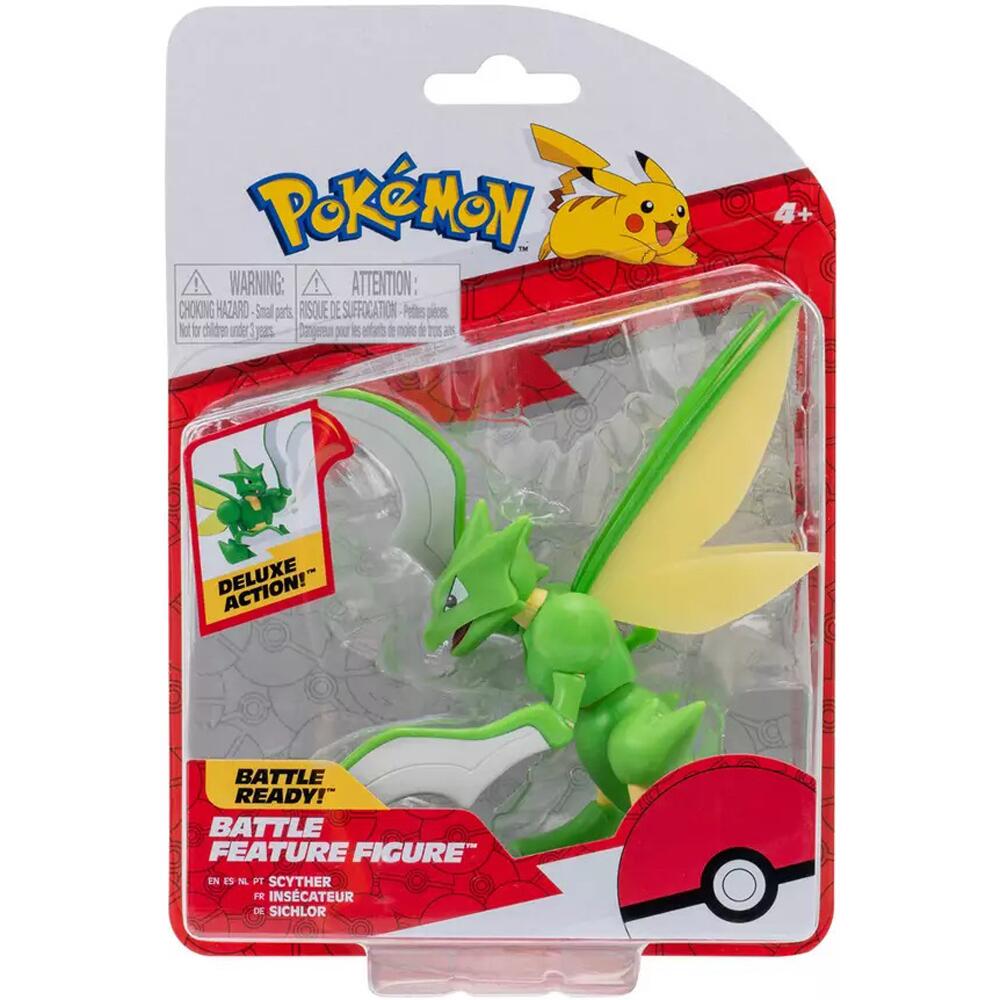 Pokémon SCYTHER Deluxe Action 4.5 Inch Scale Battle Feature Figure PKW0167