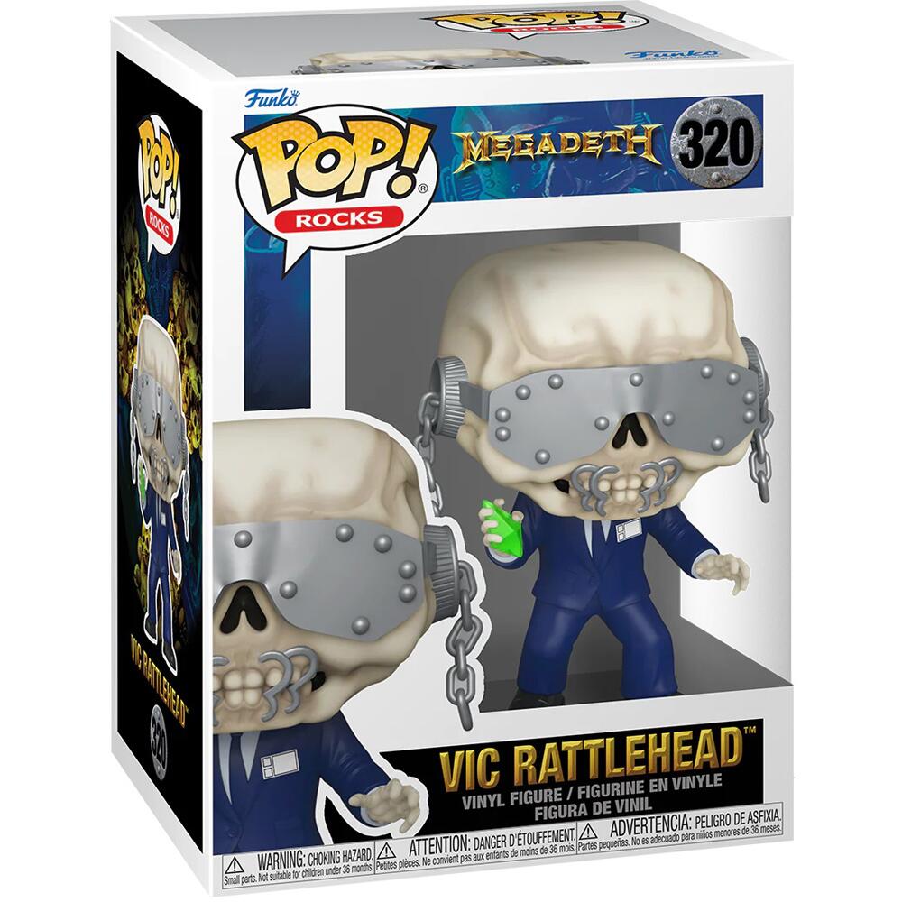 Funko POP Rocks Megadeth Vic Rattlehead Rust in Peace Thrash Metal Collectable Vinyl Figure 320