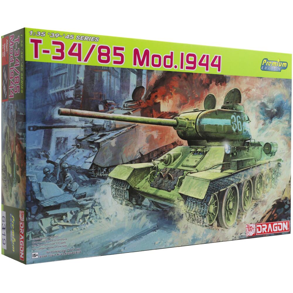 Dragon T34/85 Mod. 1944 Premium Edition Tank Model Kit 1:35 Scale D6319