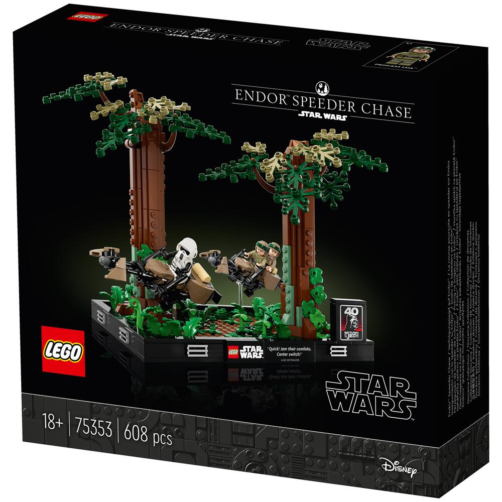LEGO Star Wars Endor Speeder Chase Diorama Building Set for Ages 18+ 75353