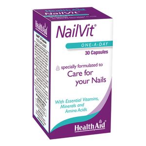 View 2 HealthAid NailVit Care for Your Nails Food Supplement 30 CAPSULES H03405