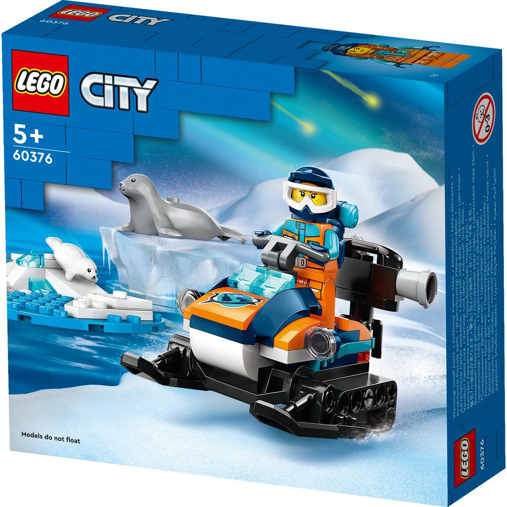 LEGO City Arctic Explorer Snowmobile 70 Piece Building Set 60376 Ages 5+ 60376