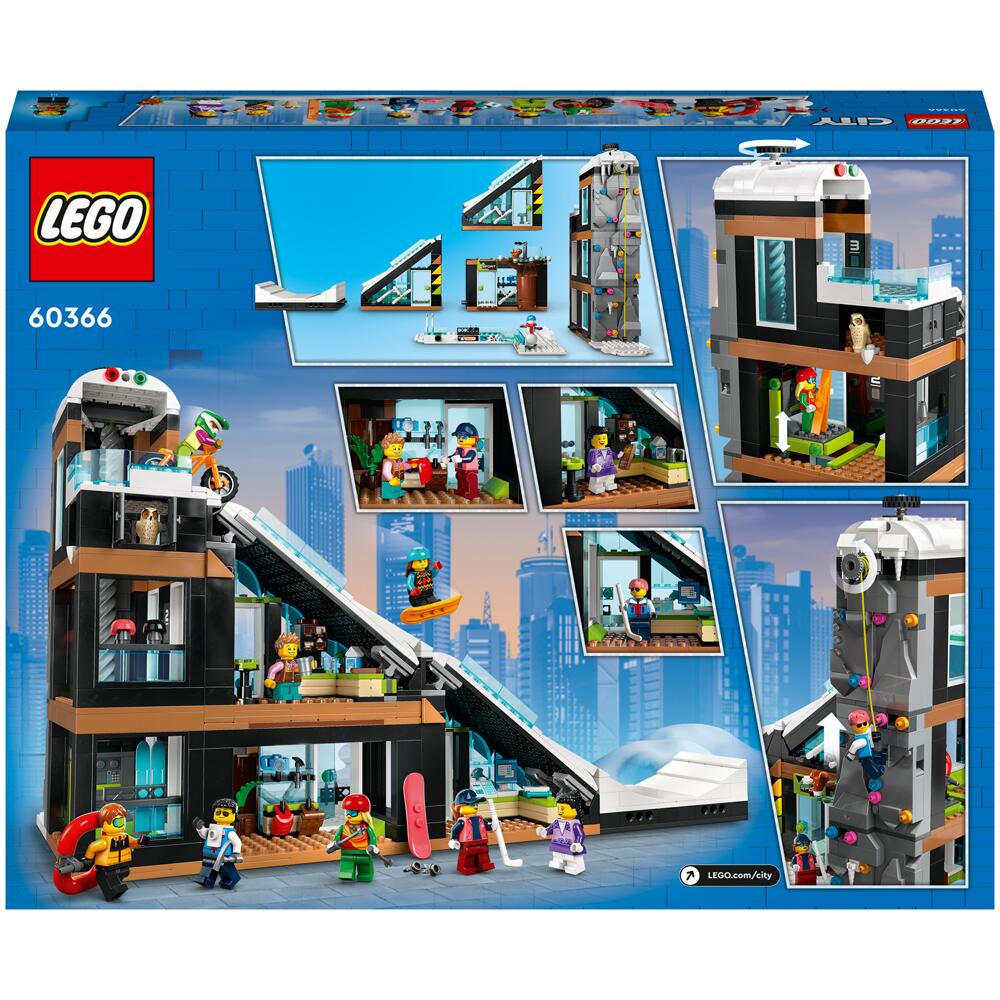 LEGO City Ski and Climbing Centre 1045 Piece Building Set 60366 Ages 7