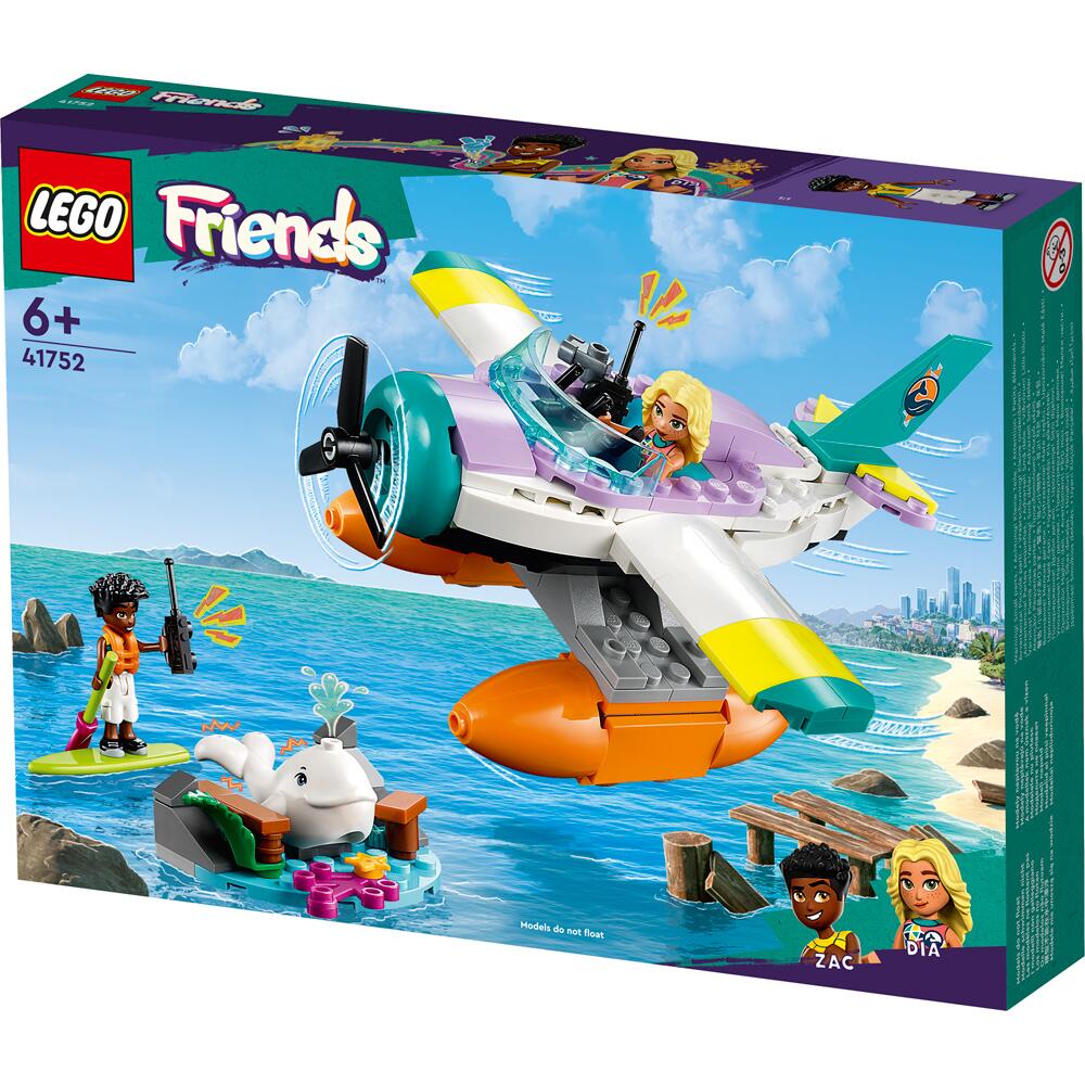 LEGO Friends Sea Rescue Plane 203 Piece Building Set 41752 Ages 6+ 41752
