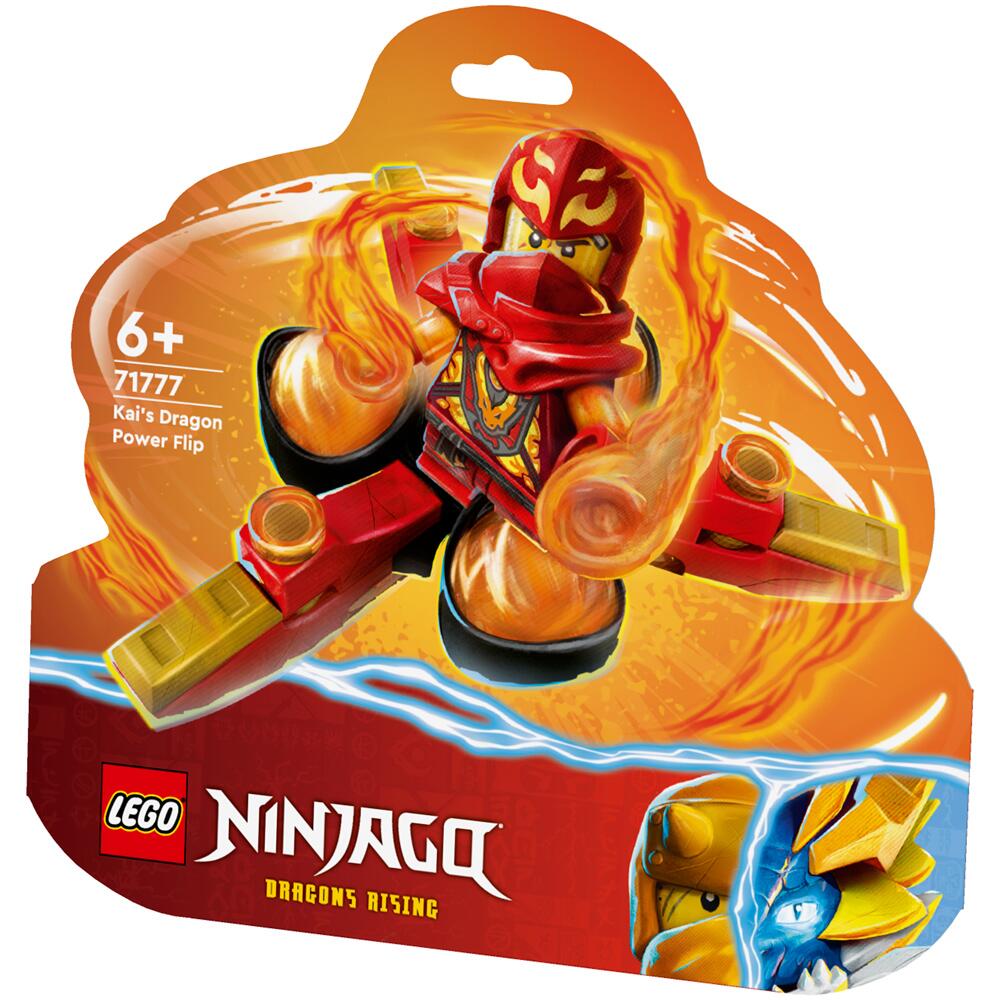 LEGO Ninjago Kai's Dragon Power Spinjitzu Flip Building Set 71777 Ages 6+ 71777