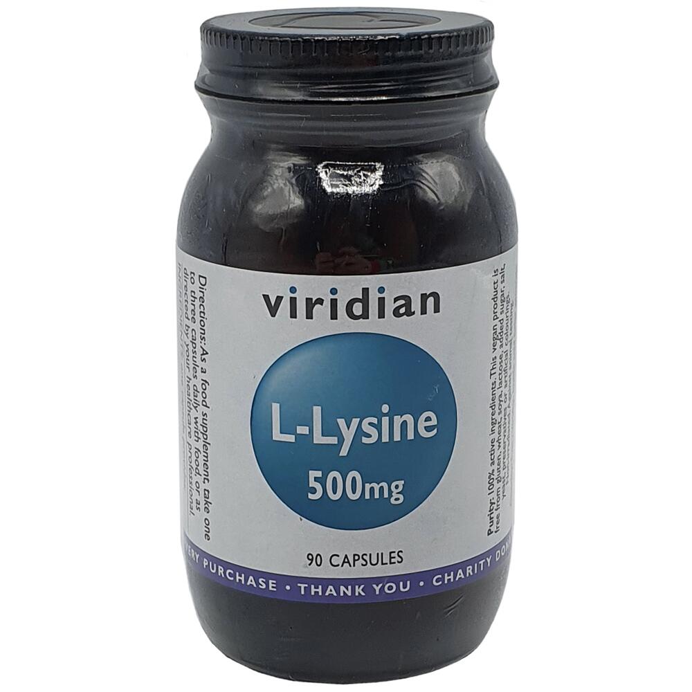 View 2 Viridian L-Lysine 500mg 30 Capsules 0030
