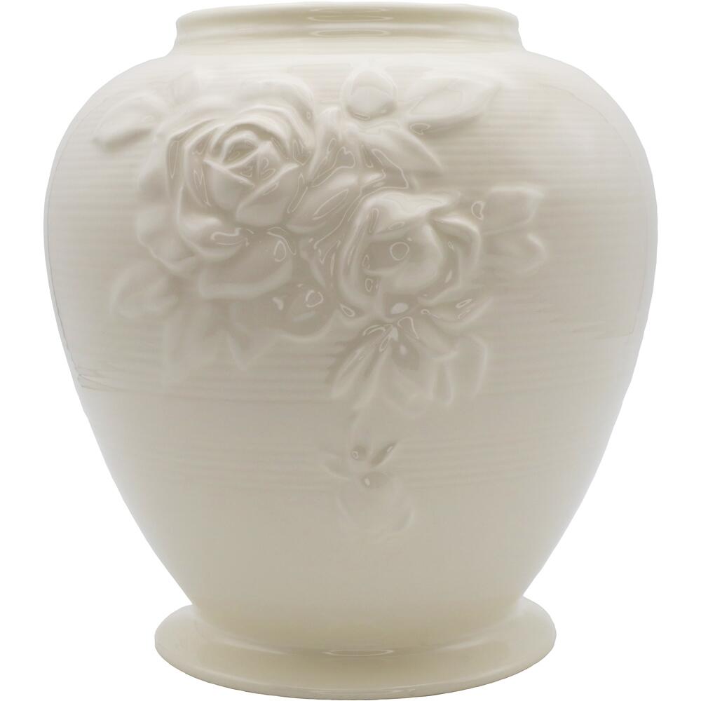 Royal Creamware Victorian Rose Vase 20cm OC67