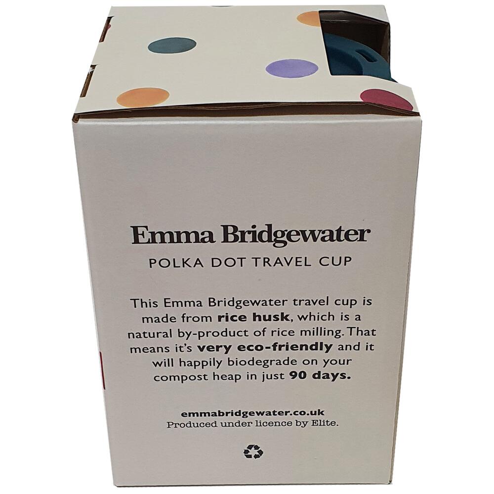 View 5 Emma Bridgewater Polka Dot Rice Husk 400ml Travel Cup PD6100