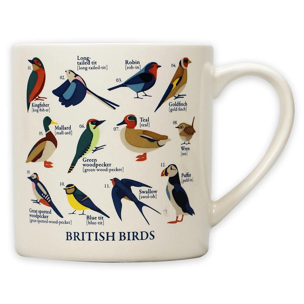 Shruti RSPB Free as a Bird British Birds 330ml Mug Dishwasher Safe Boxed MUGBRSPB07