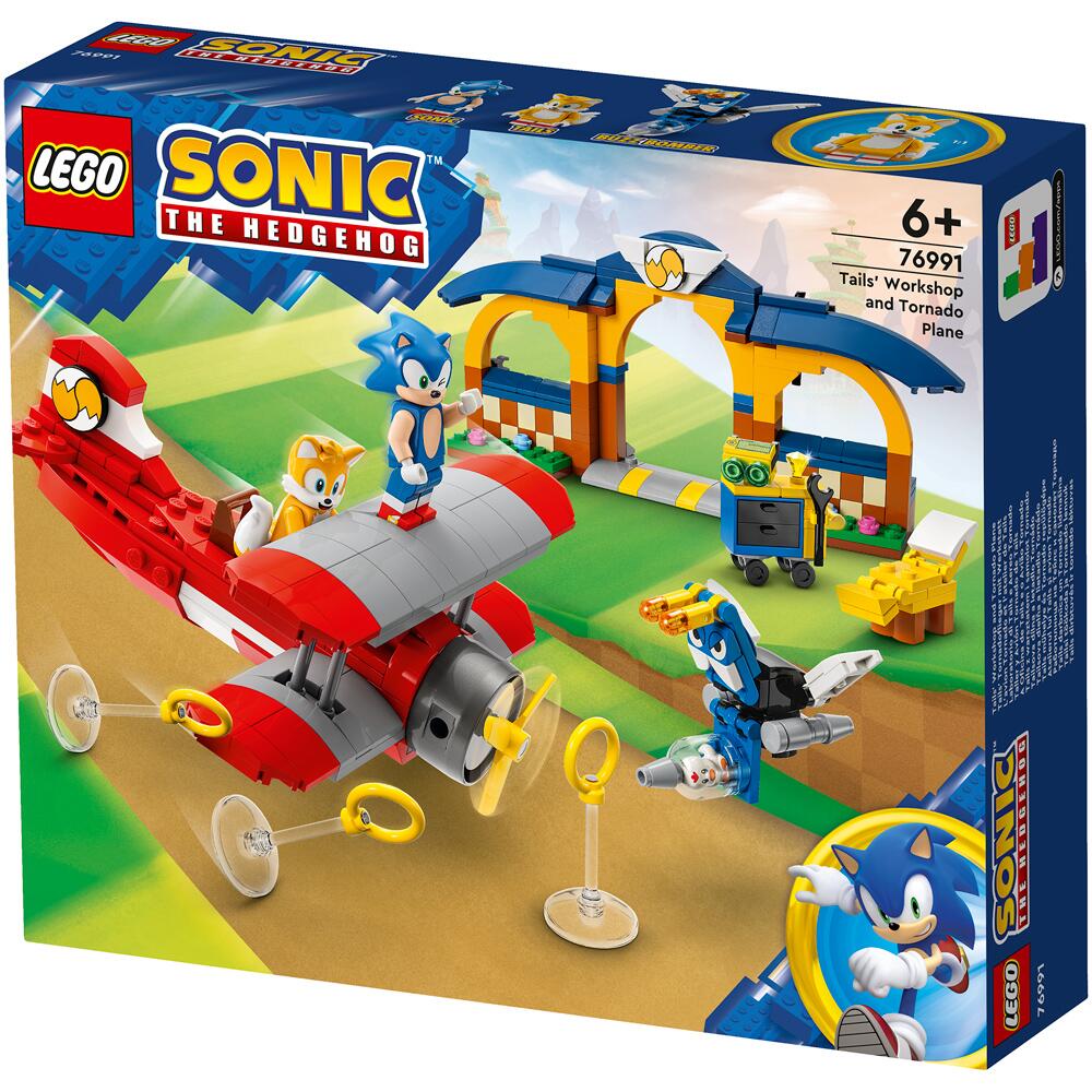 LEGO Sonic The Hedgehog Tails' Workshop and Tornado Plane Set 76991