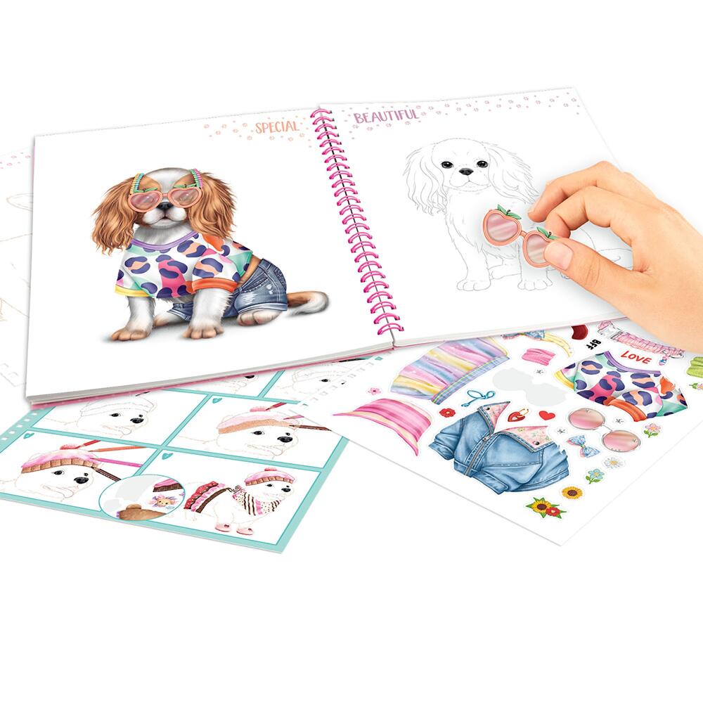 View 2 Depesche Create Your TOPModel Doggy Colouring Book 12164_A