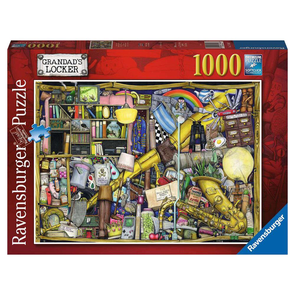 Ravensburger Colin Thompson Grandad's Locker 1000 Piece Jigsaw Puzzle 17486
