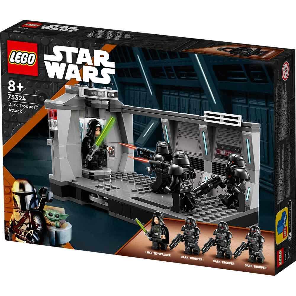 View 3 LEGO 75324 Star Wars The Mandalorian Dark Trooper Attack Building Set