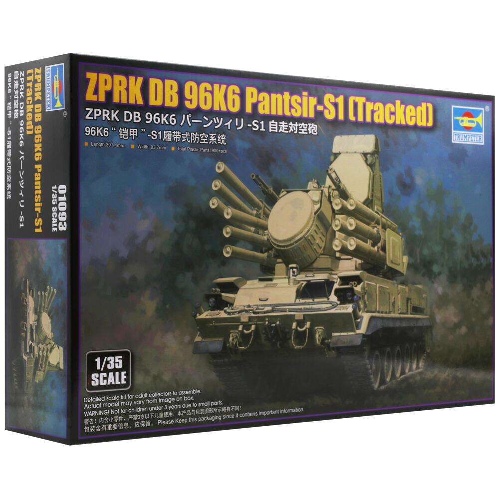 Trumpeter 96K6 Pantsir-S1 Mobile Air Defence System TRACKED Model Kit Scale 1:35 01093