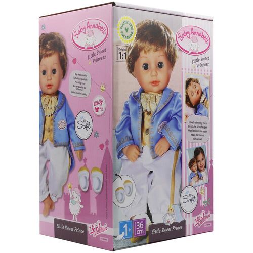 Baby Annabell Little Sweet Prince Baby Doll 36cm So Soft 707104