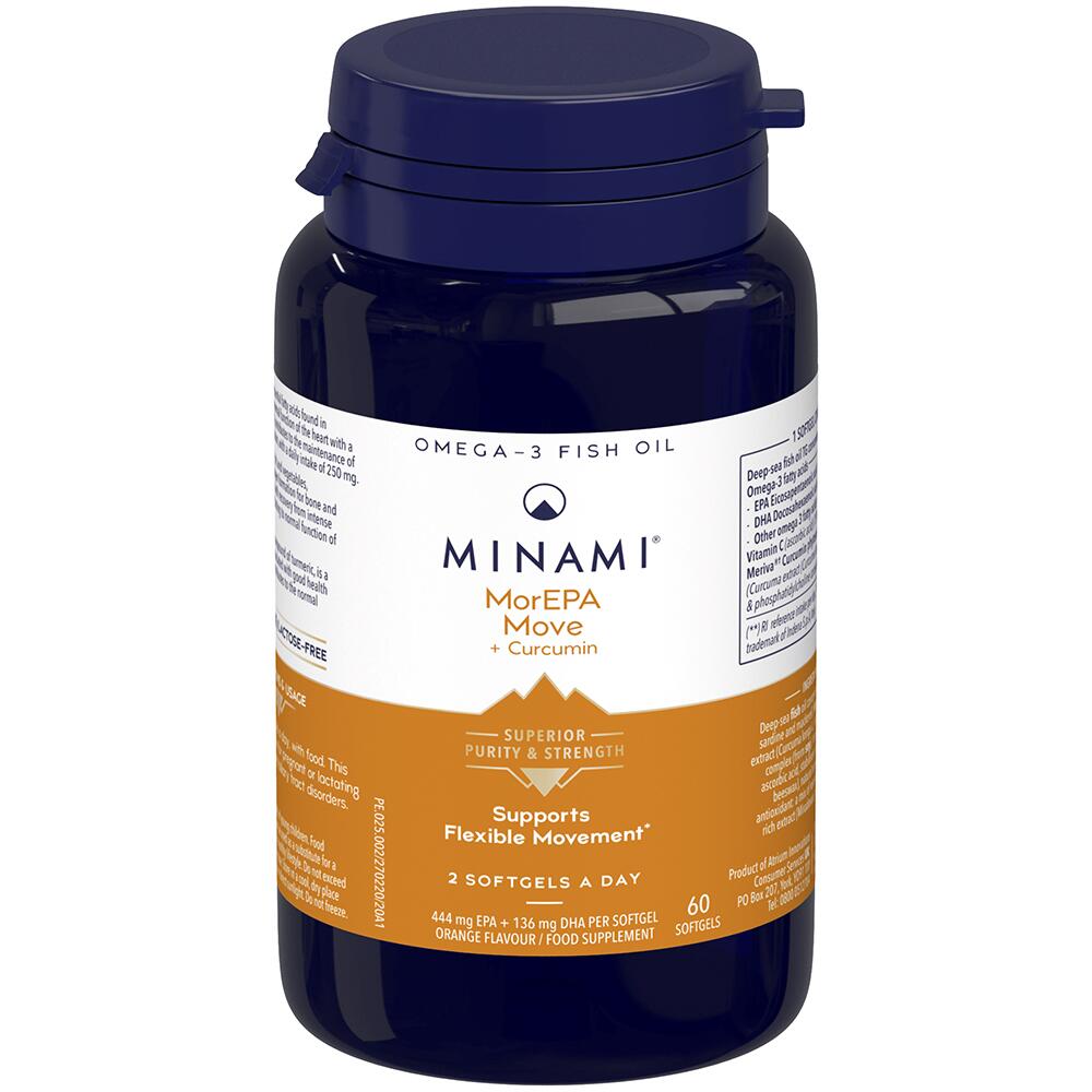 View 5 MINAMI Omega-3 Fish Oil MorEPA Move with Curcumin 60 Softgels 12535638