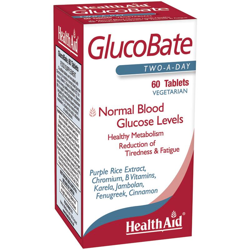 Healthaid GlucoBate 60 Vegetarian TABLETS HA803002