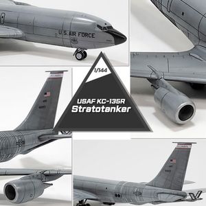 View 5 Academy USAF KC-135R Stratotanker Military Aircraft Model Kit Scale 1:144 12638