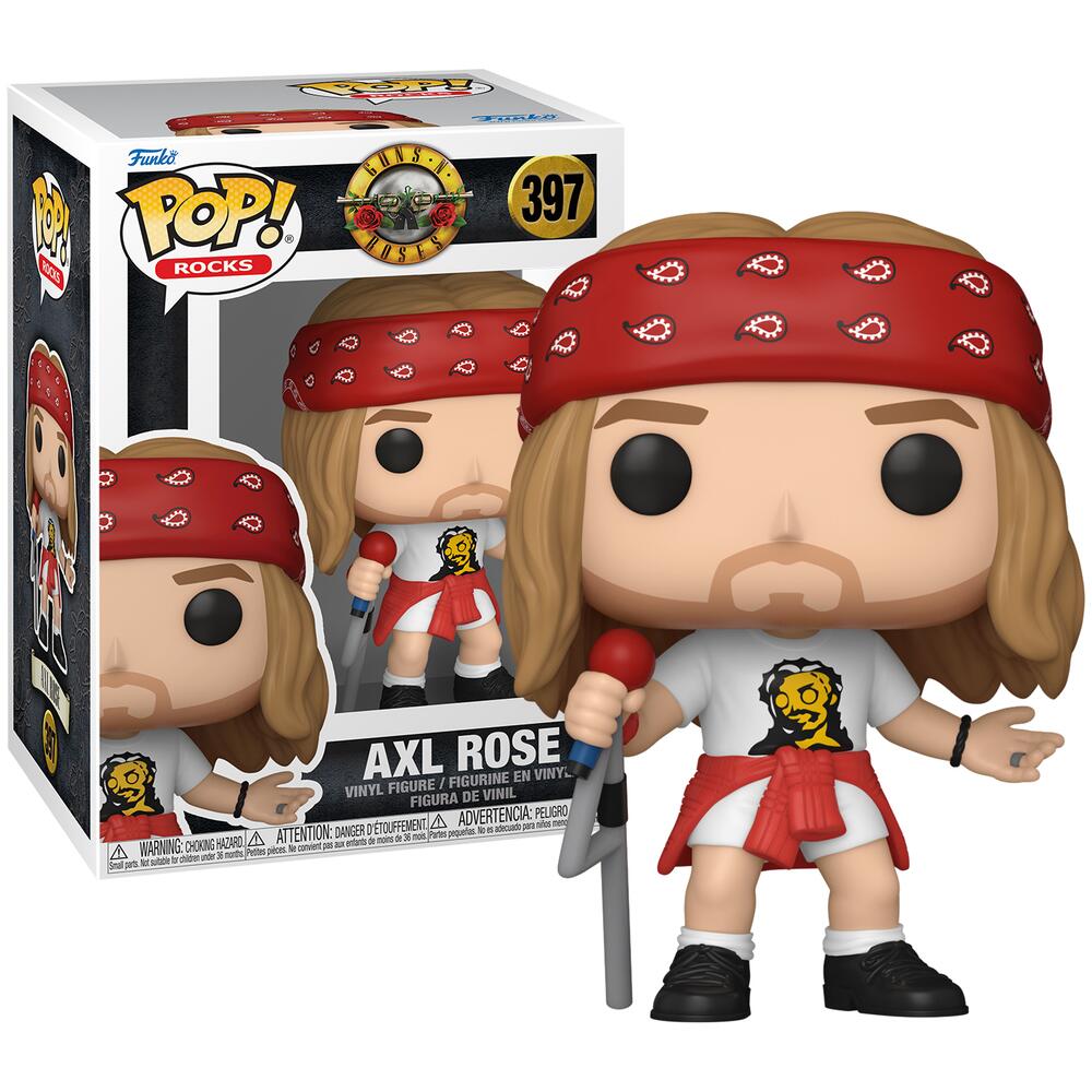 Funko POP! Rocks Guns N' Roses Axl Rose with Red Bandana Vinyl Figure #397 F80482