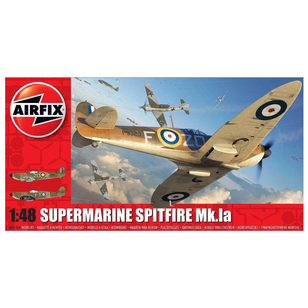 Airfix Supermarine Spitfire Mk.Ia Aircraft Model Kit Scale 1:48 A05126A