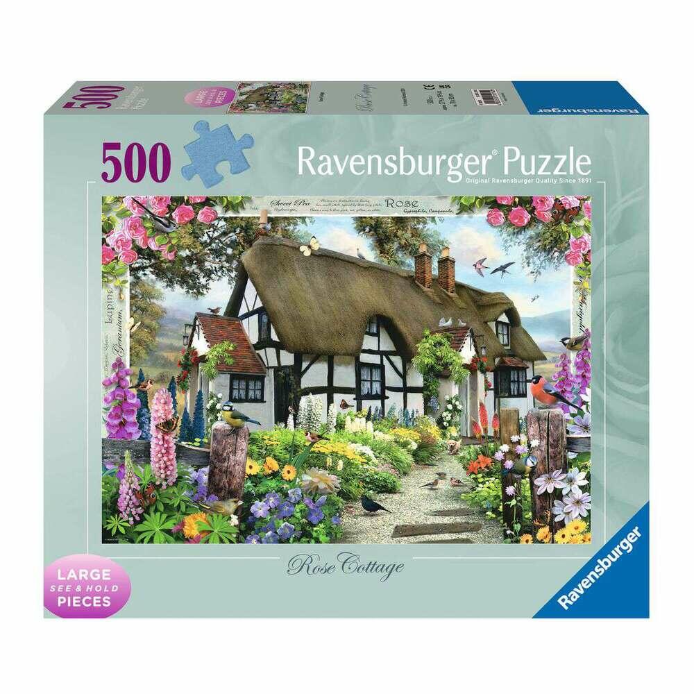 Ravensburger Rose Cottage 500 Piece Large Format Jigsaw Puzzle