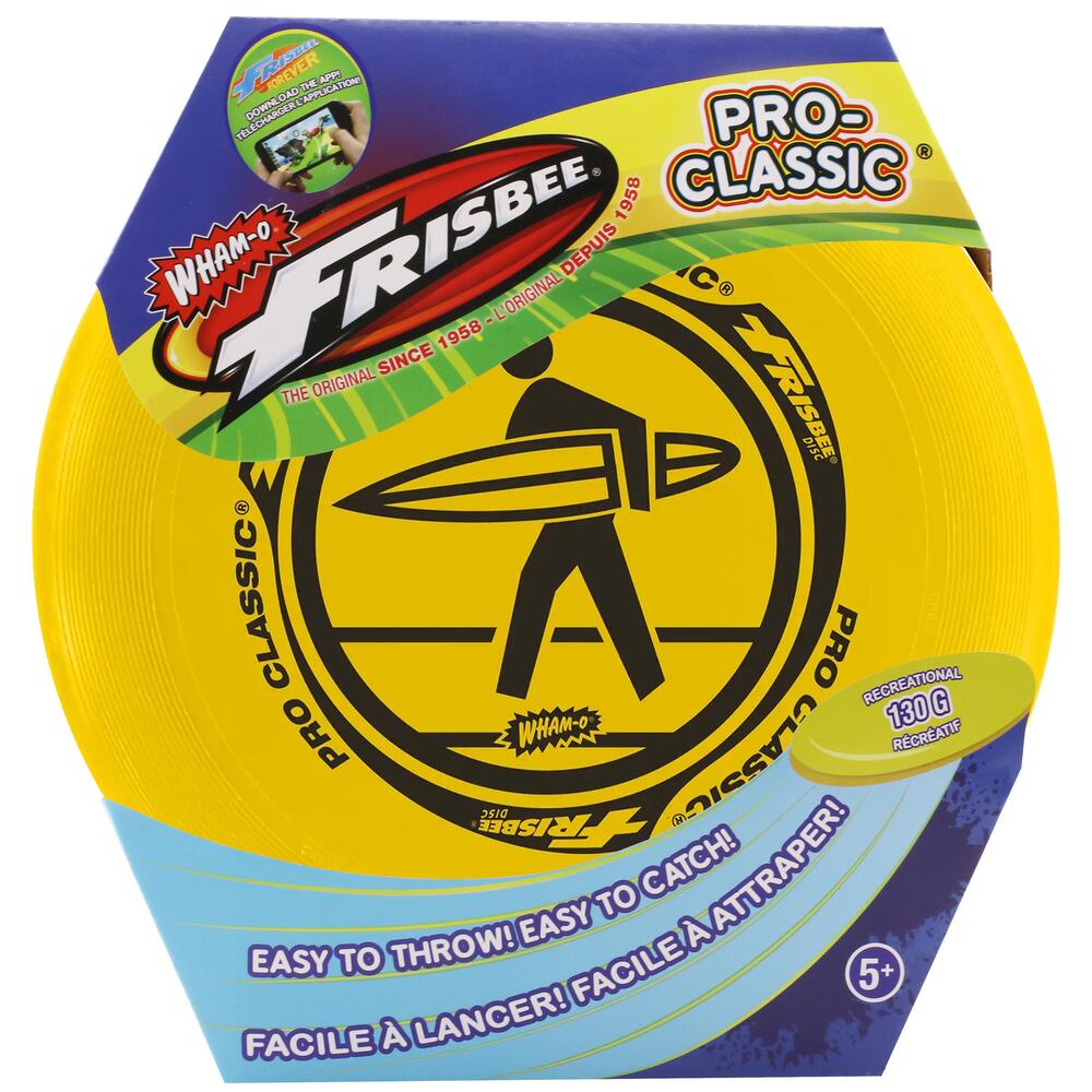 Wham-o Pro Classic Recreational 130g Frisbee in YELLOW 81110-YELLOW