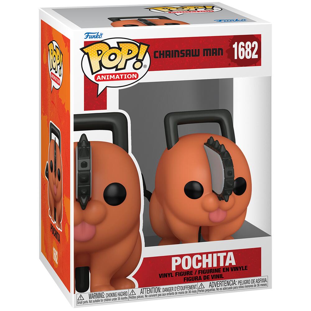 View 3 Funko POP! Animation Chainsaw Man Pochita Vinyl Figure 1682 80322