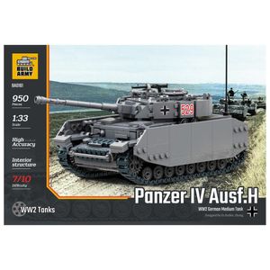 View 5 BUILDARMY Panzer IV Ausf.H German Tank Military Brick Construction Kit BA0161