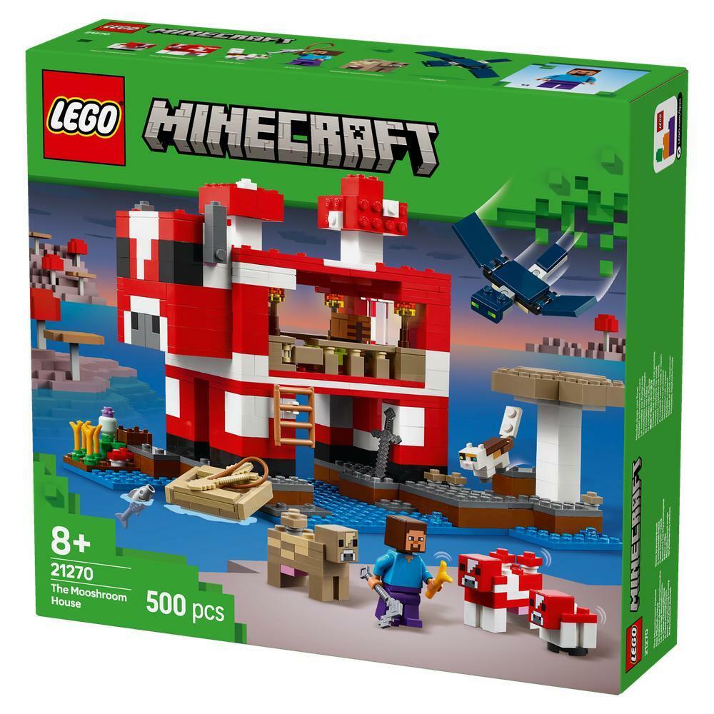 LEGO Minecraft The Mooshroom House Set 21270 6526780