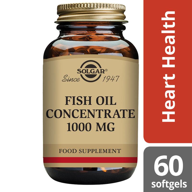Solgar Fish Oil Concentrate 1000mg 60 SOFTGELS SOLE1760