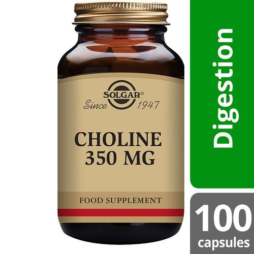 Solgar Choline 350mg 100 Vegetable CAPSULES SOLE830