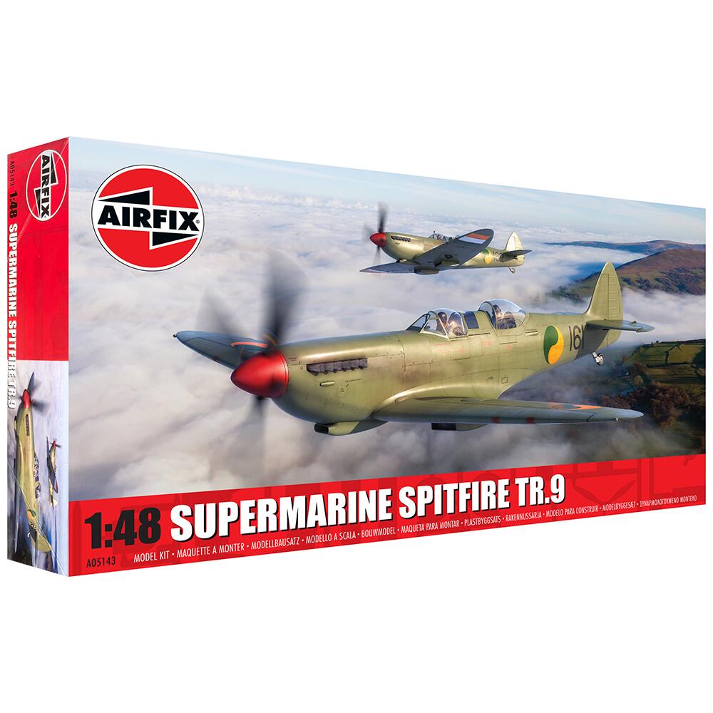 Airfix Supermarine Spitfire TR.9 Two Seater Aircraft Model Kit Scale 1:48 A05143