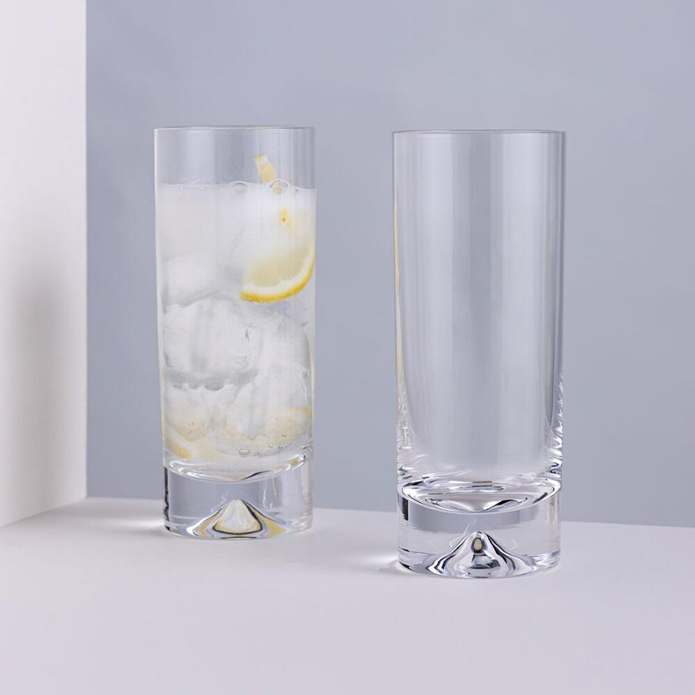 View 4 Dartington Crystal Dimple Highball Glasses Pair TU10/6/P