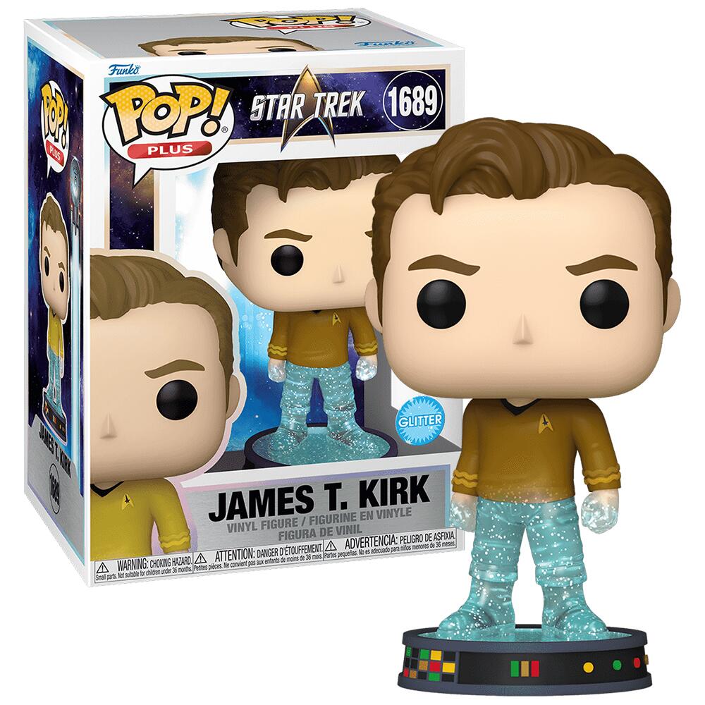 Funko POP! Plus Star Trek James T. Kirk Transporter Vinyl Figure #1689 83774