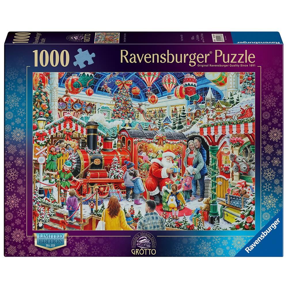Ravensburger Christmas No29 Santa's Steam Train Grotto 1000 Piece Jigsaw Puzzle 12001583