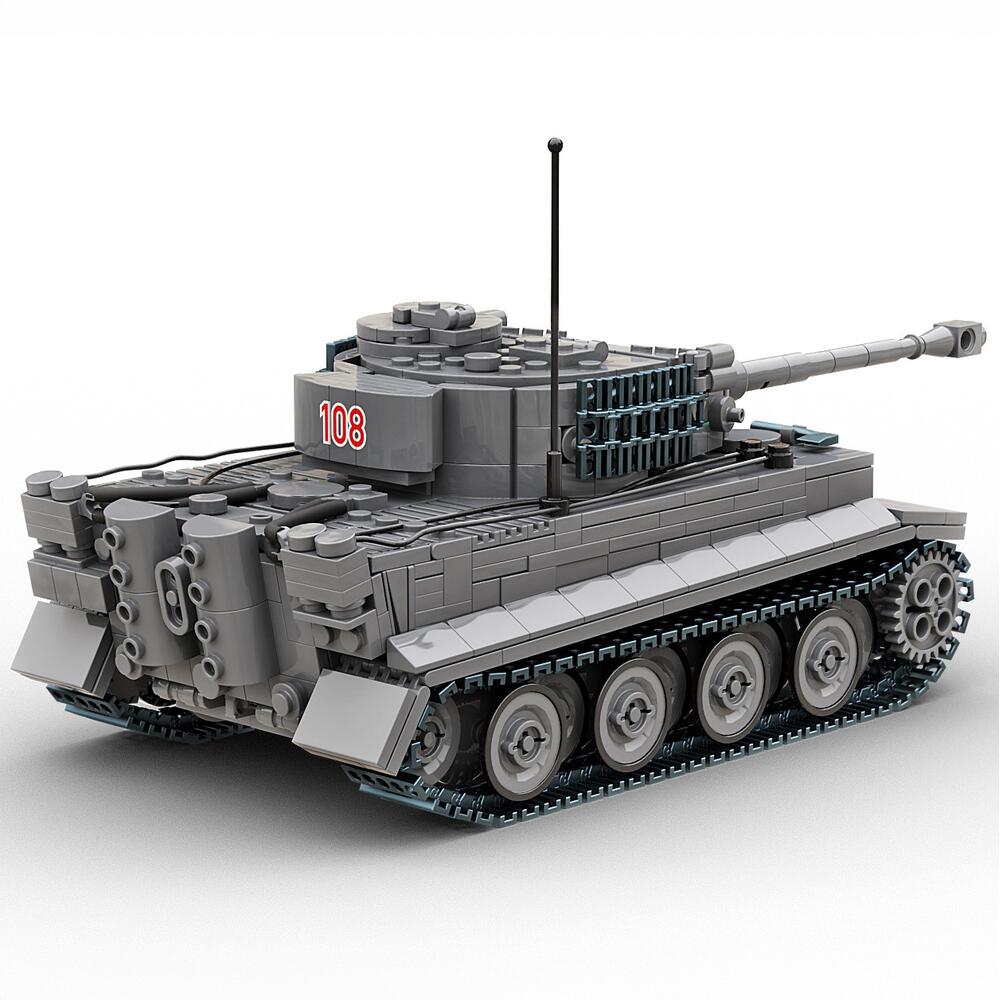 New In Stock Build Army B0182 WW2 German King Tiger  Tiger II  Tank Military Construction Kit
