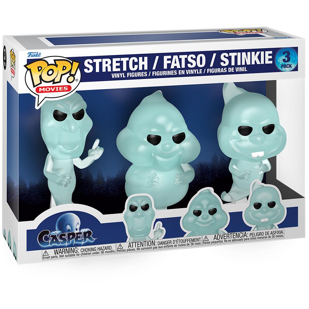 Casper フィギュアセット Fatso Stretch Funko POP! Movies Casper Ghostly Trio Stretch Fatso Stinkie 3